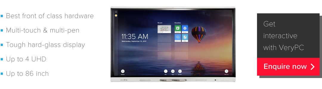 Interactive flat panel